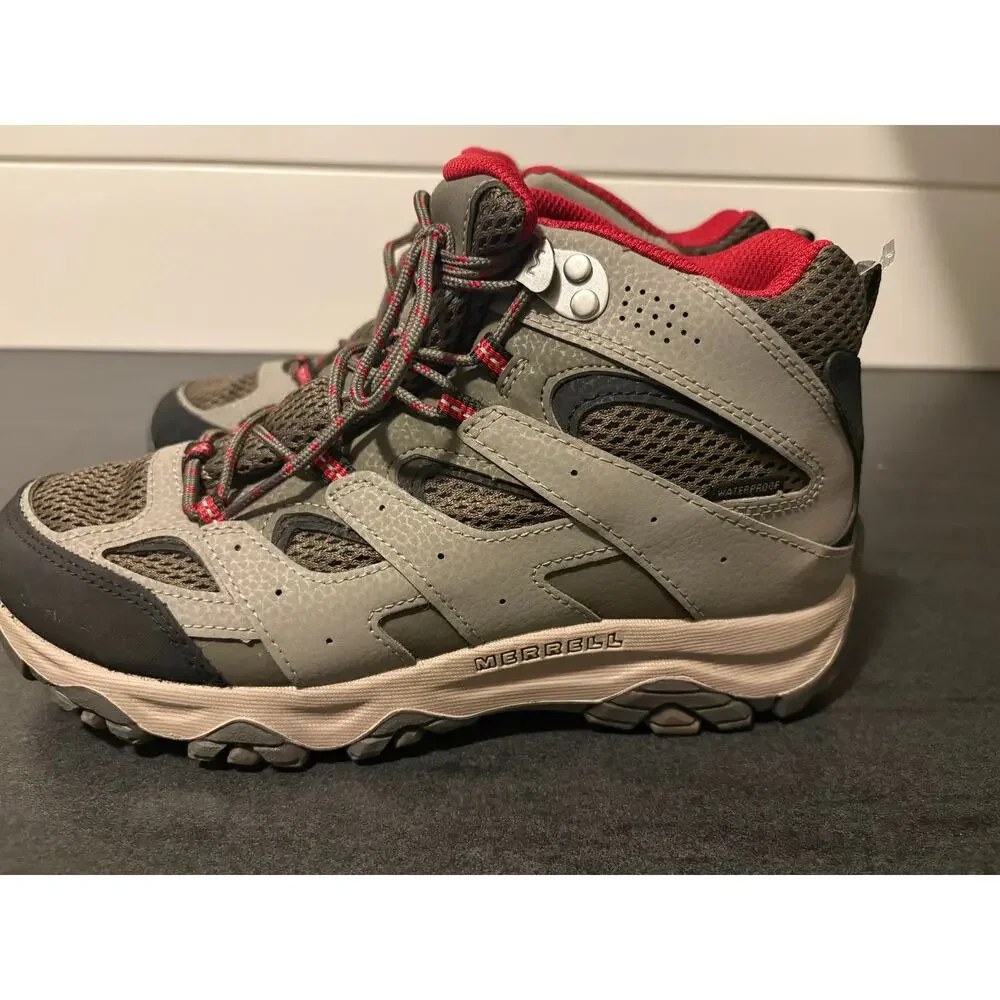 Youth size 6 Merrell Moab 3 Mid boot waterproof boots- like new